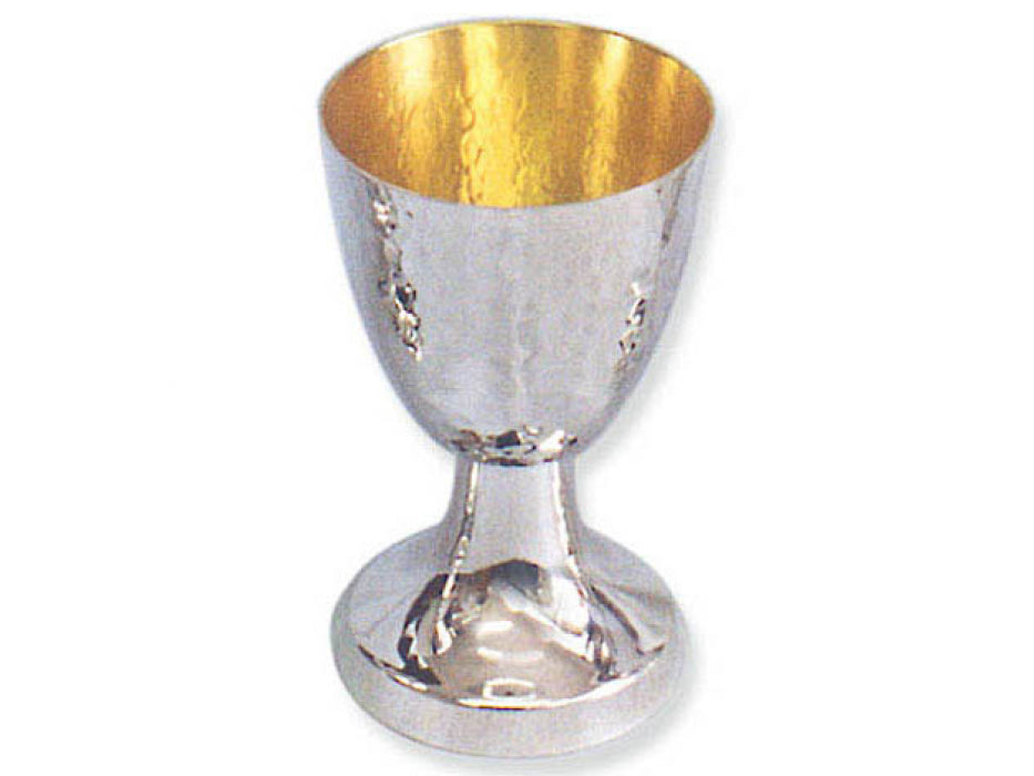 Sterling 1/2 Hammered Kiddush Cup