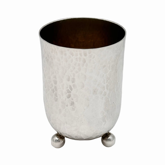 Hammered Kiddush Cup on 3 Balls