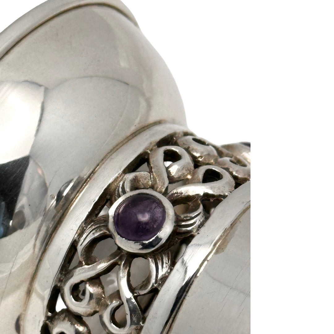 Kiddush Cup with Amethysts