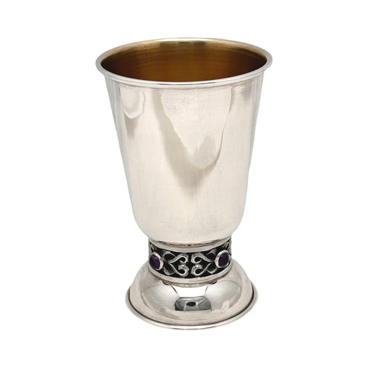 Asher Kiddush Cup/Amethysts