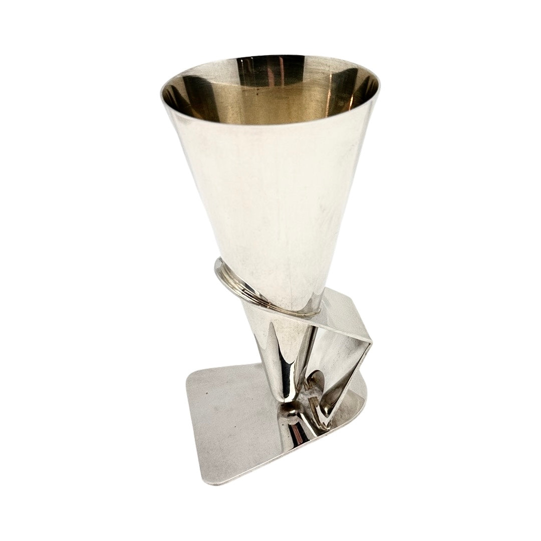Modern Stem Kiddush Cup