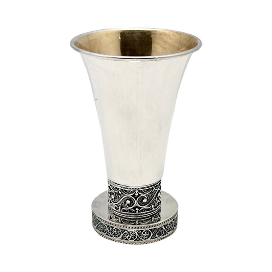 Filigree Shoham Kiddush Cup