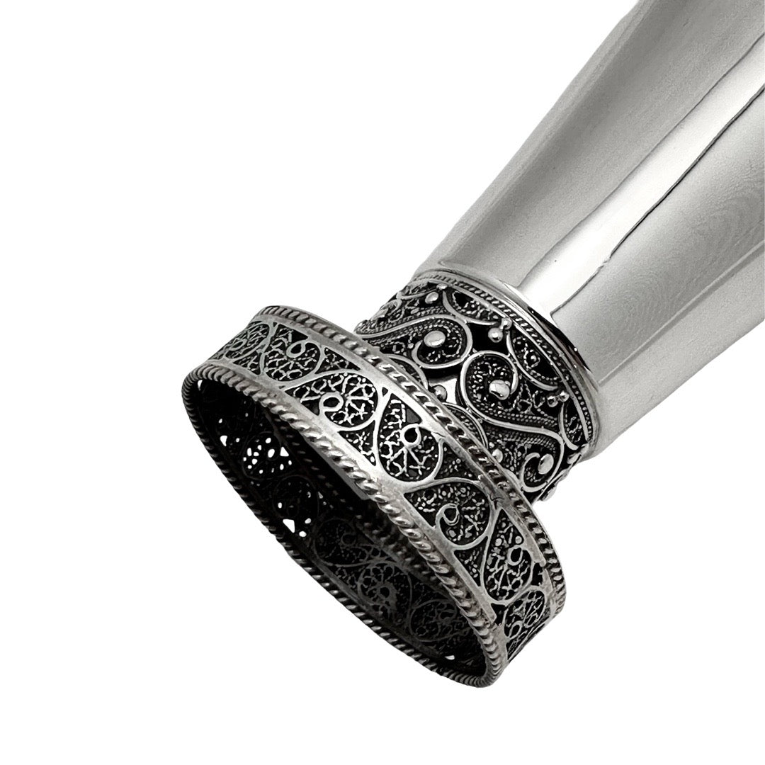 Filigree Shoham Kiddush Cup