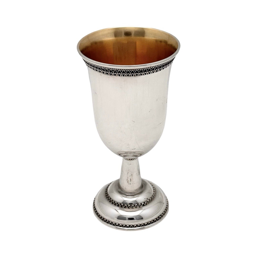 Kiddush Cup With Filigree