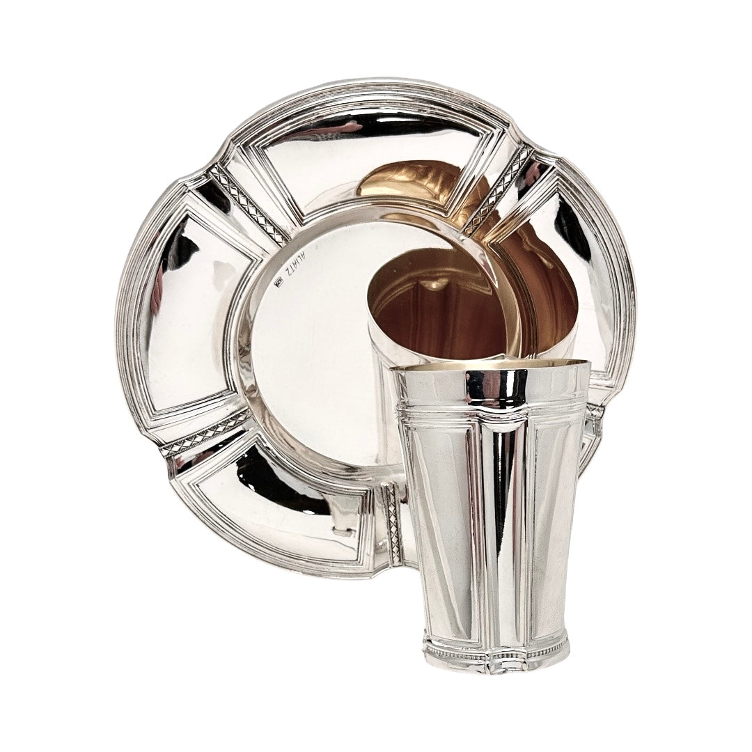 Kiddush Cup Set Deco Tray