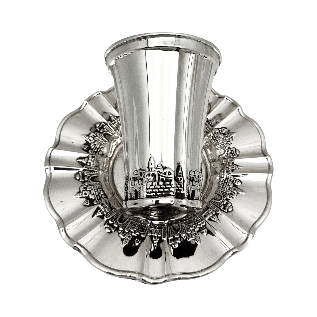 Mistral Jerusalem Kiddush Cup and Tray Set