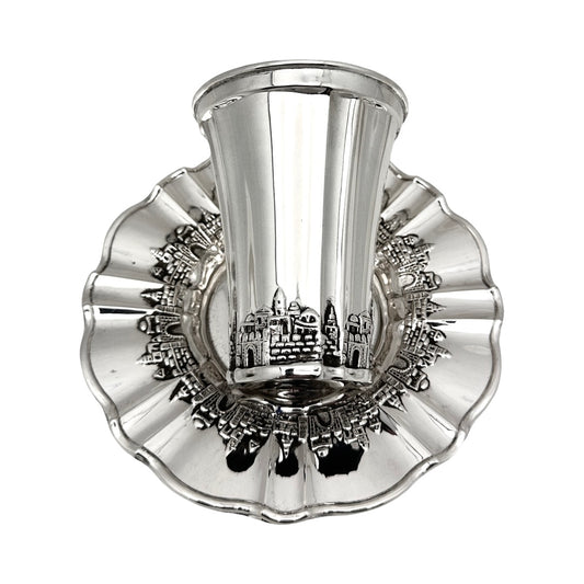Mistral Jerusalem Kiddush Cup and Tray Set
