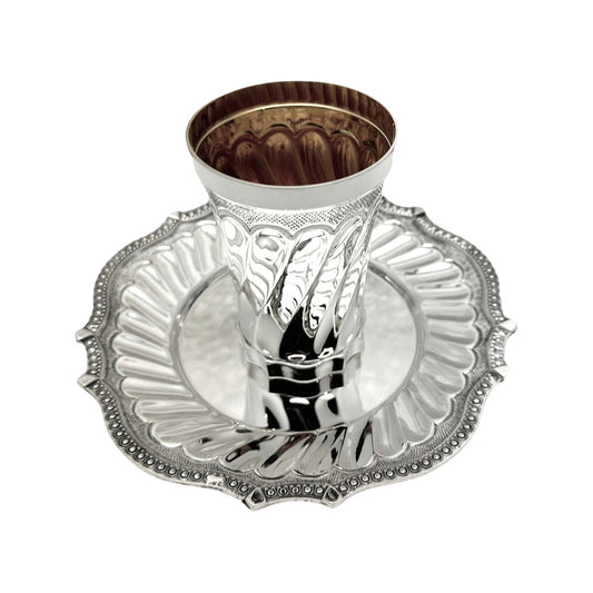 Balat Swirl Kiddush Cup Set