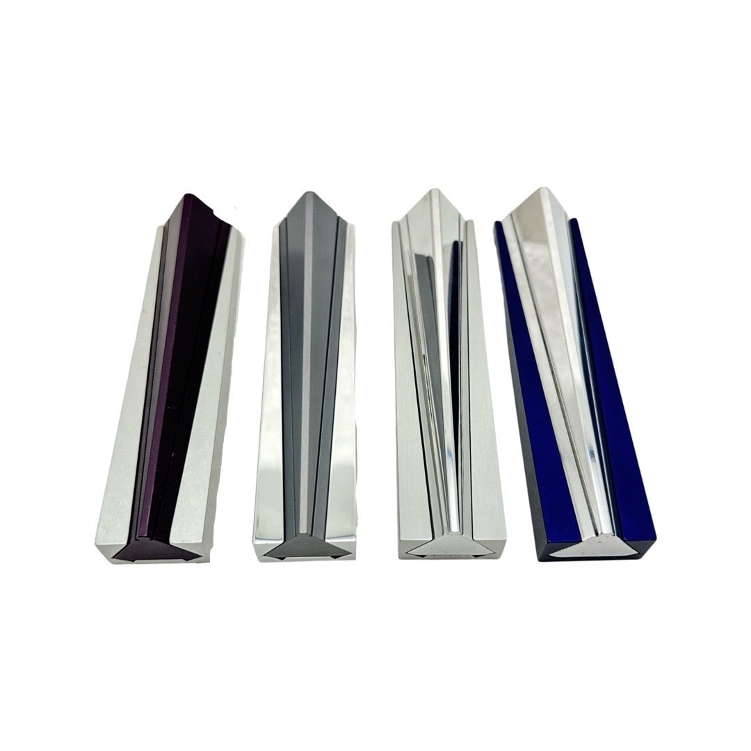 Modern Anodized Aluminum Mezuzah 4"