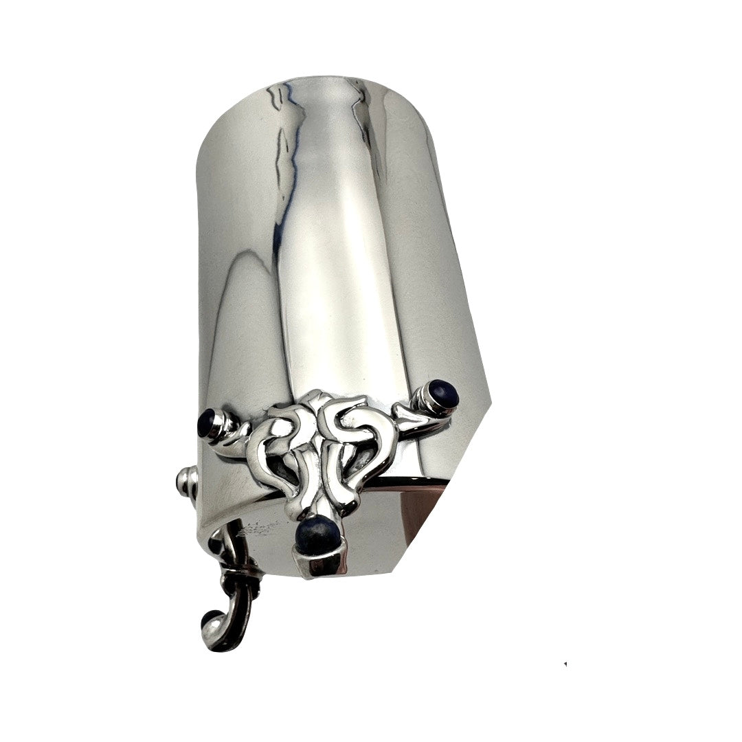 Sterling Silver Kiddush Cup With Lapis