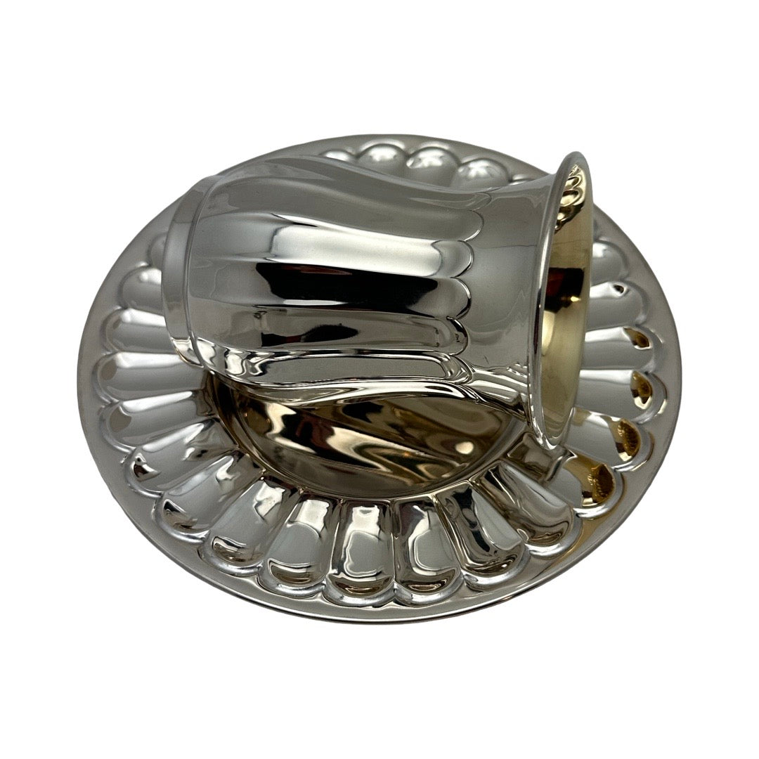 Fluted Flared kiddush Cup Set