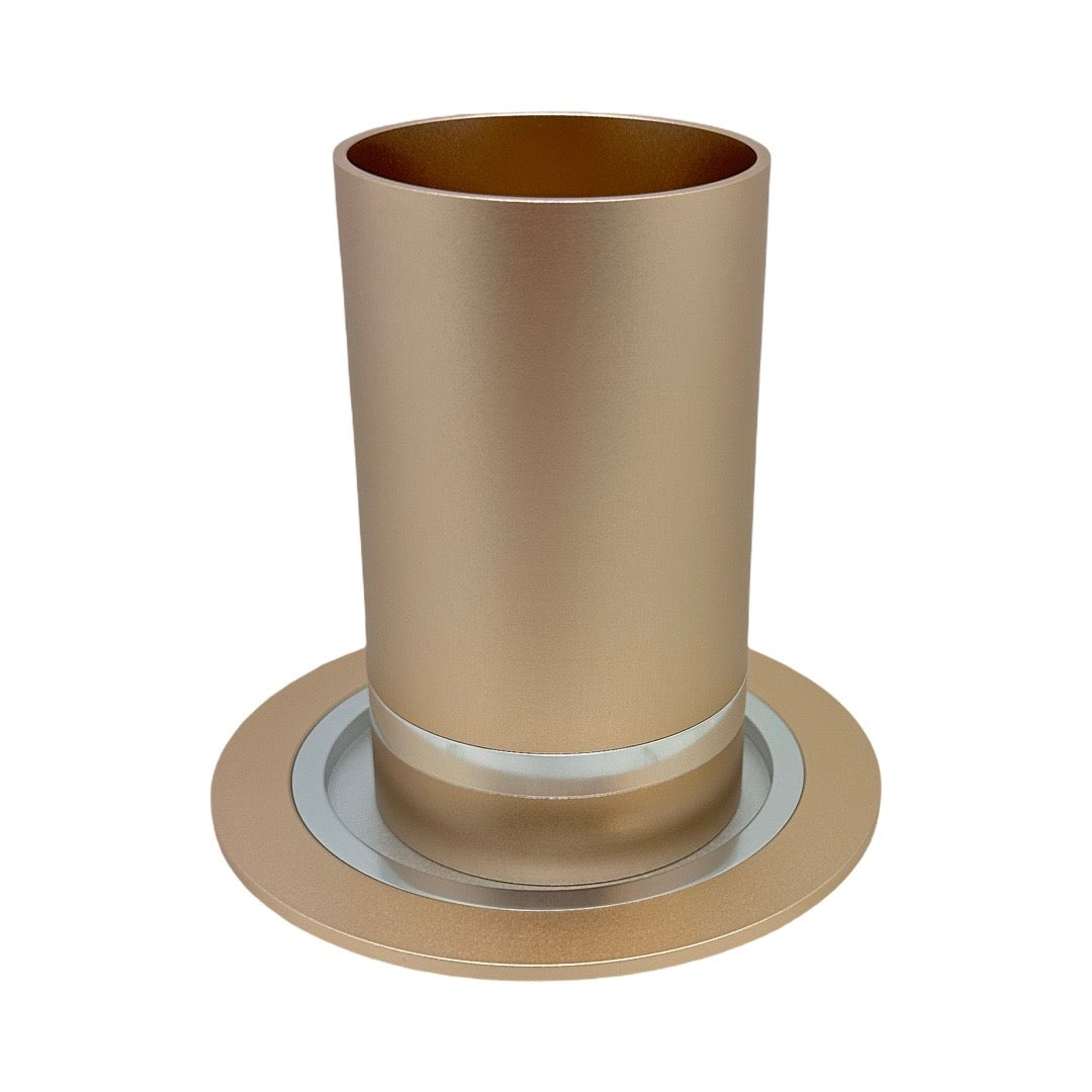 Anodized Aluminum Kiddush Cup with Ring