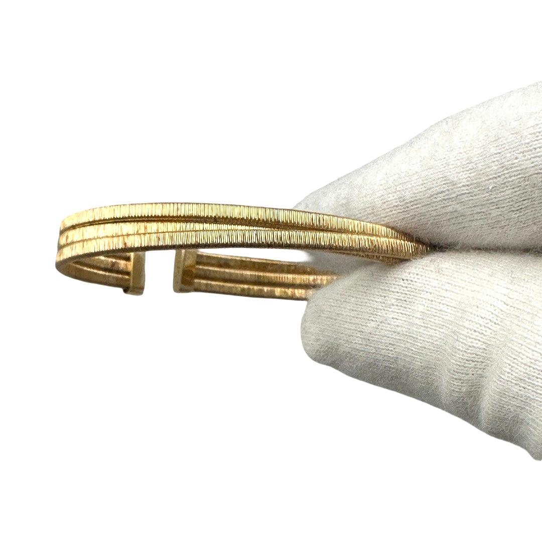 Sterling Silver Triple Wire Bangle