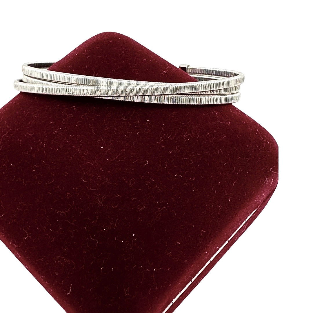 Sterling Silver Triple Wire Bangle