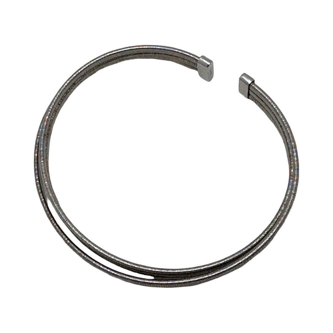 Sterling Silver Triple Wire Bangle