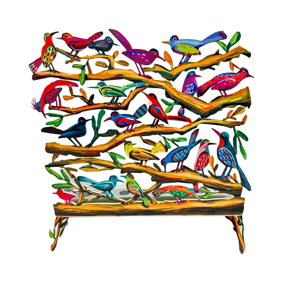 Bird Twitters Menorah-Gerstein