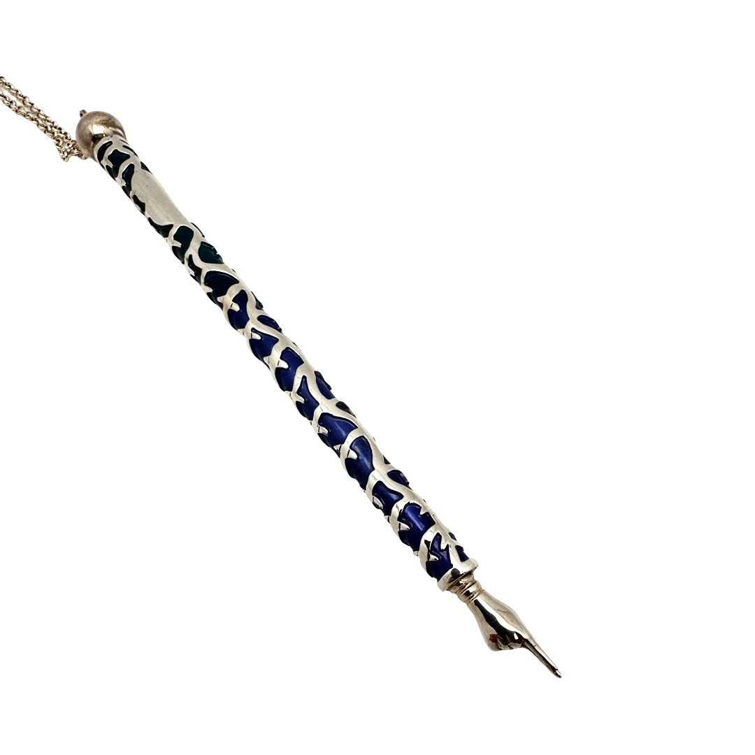 Enamel and Sterling Silver Torah Pointer