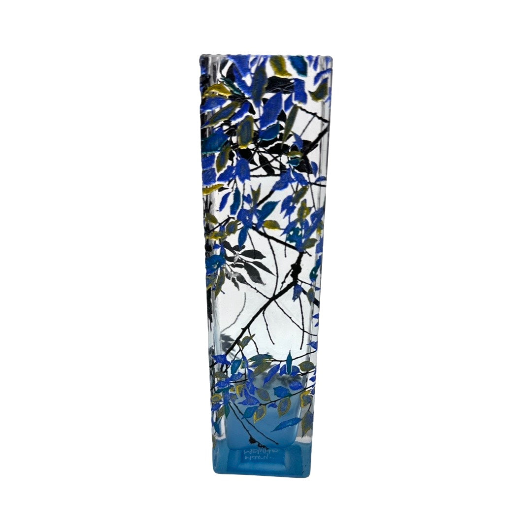 Blue Cube Alder Vase