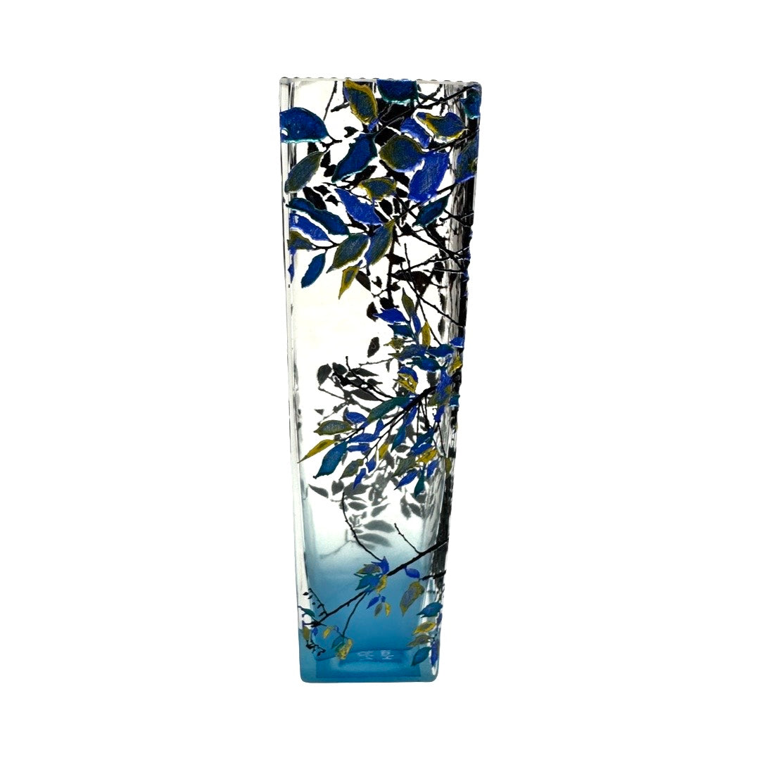 Blue Cube Alder Vase