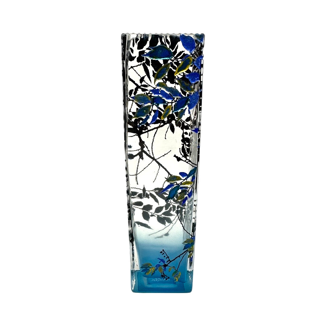 Blue Cube Alder Vase