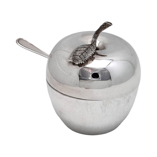 Sterling Silver Apple Honey Dish