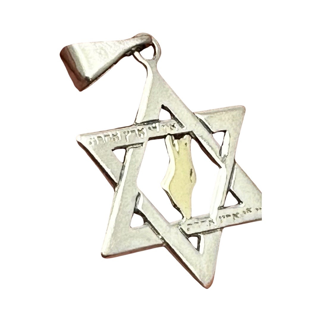 Map of Israel Magen David