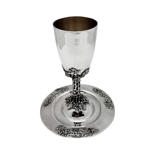 Kiddush Cup Grape Vine Set