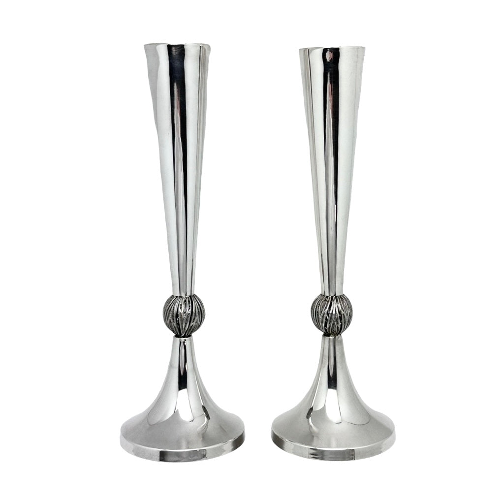 Cone Candlesticks with Filigree