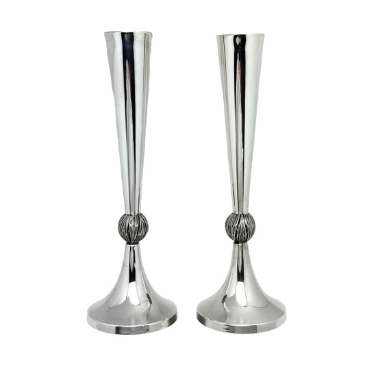 Cone Candlesticks with Filigree