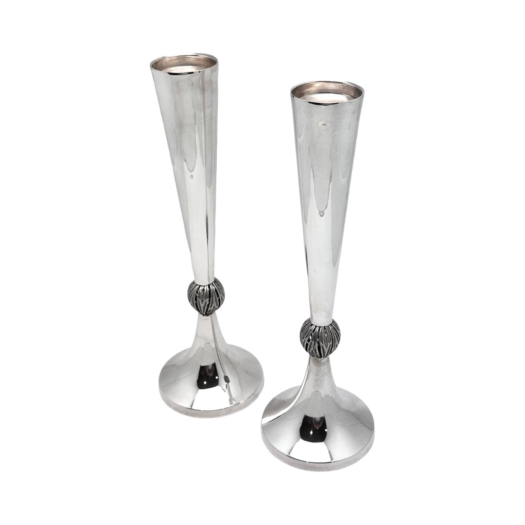 Cone Candlesticks with Filigree