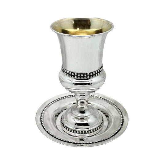 Kiddush Cup Double Beads