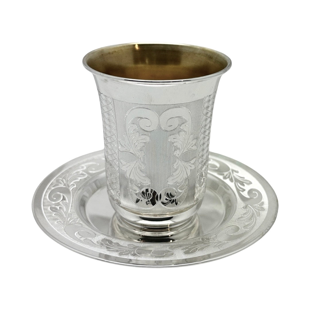 Kiddush Cup Set 'Feather'