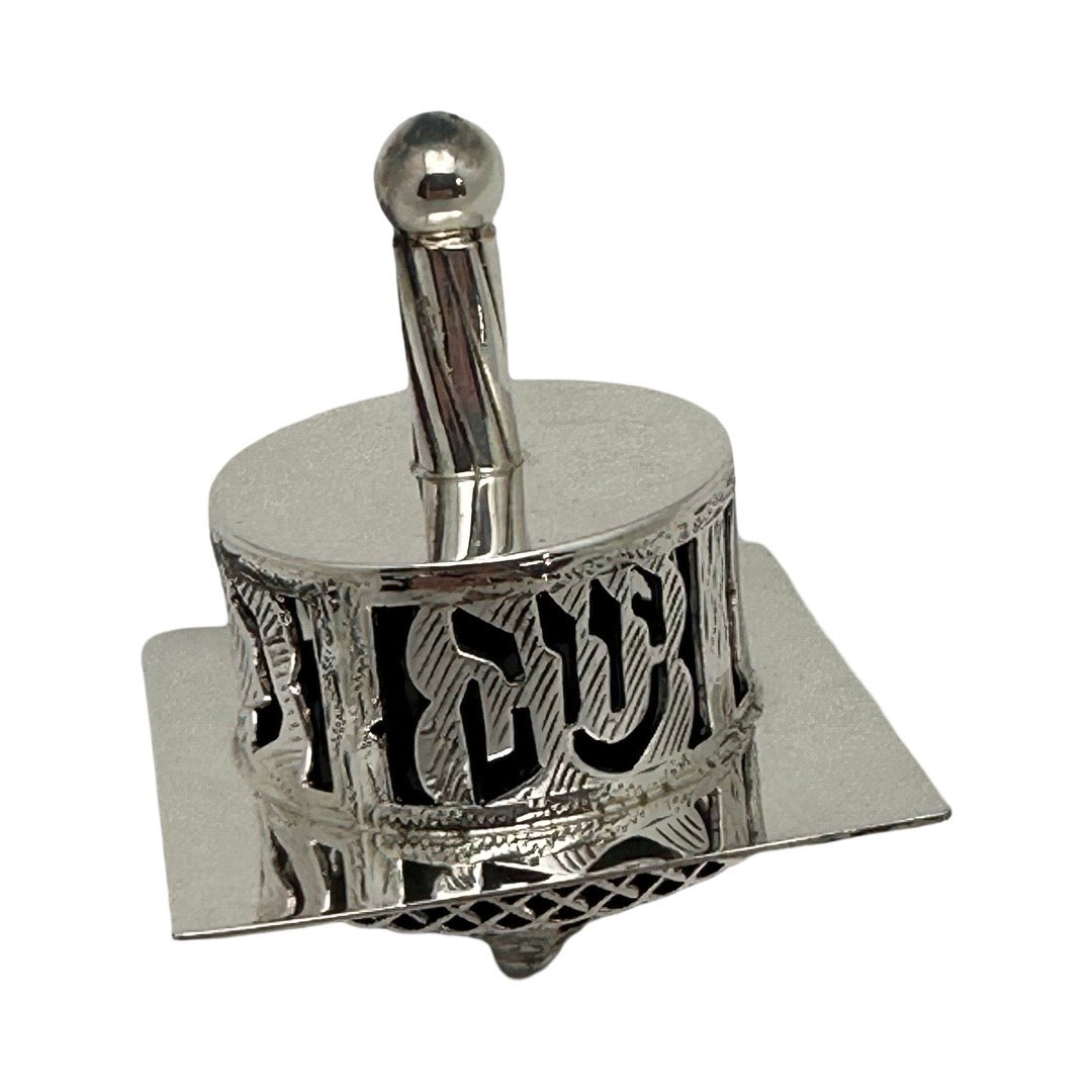 Round Top Sterling Silver Dreidel