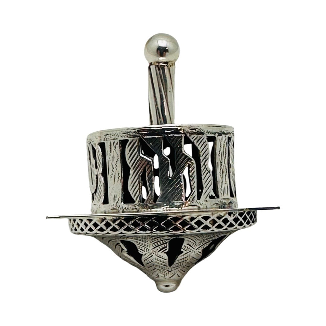Round Top Sterling Silver Dreidel