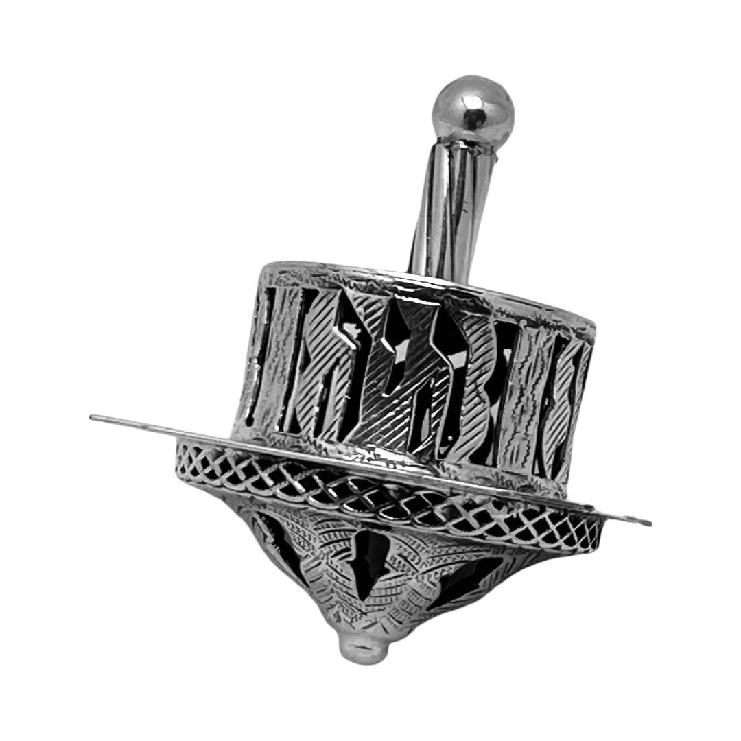 Round Top Sterling Silver Dreidel