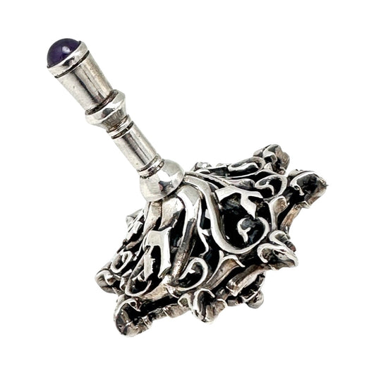 Solid Silver Chanukah Dreidel