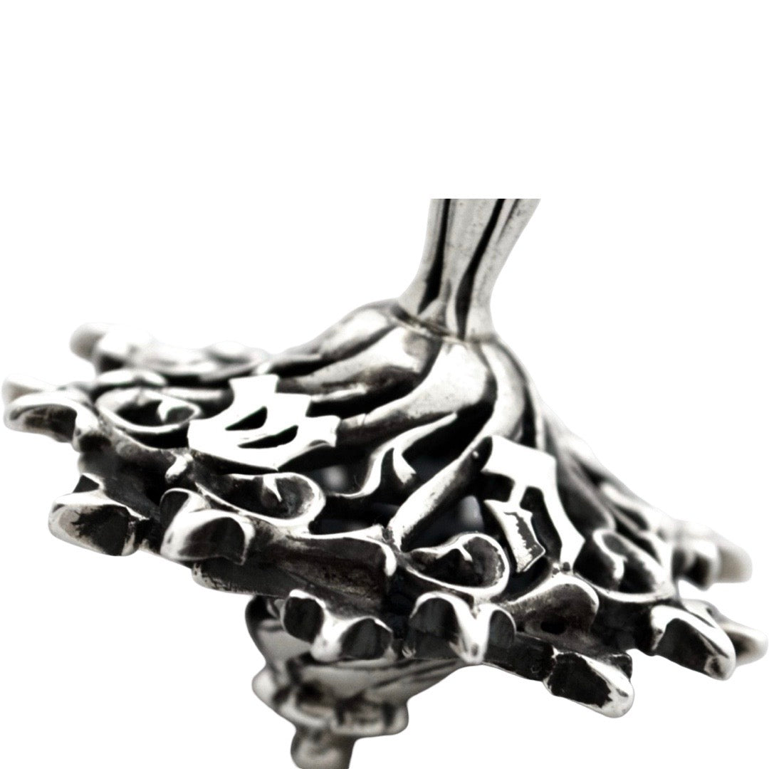 Solid Silver Chanukah Dreidel