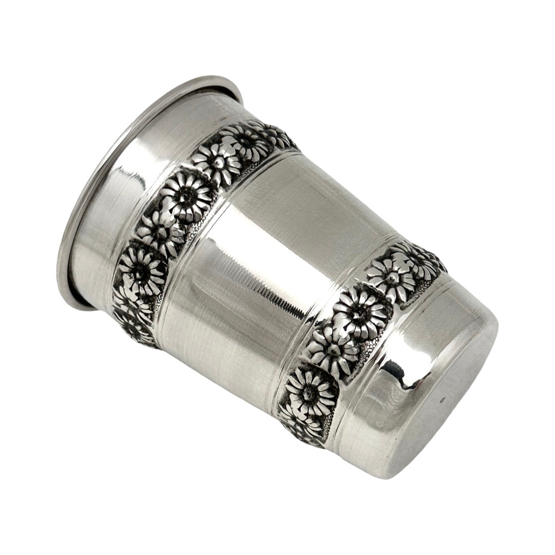 Sterling Silver Flower Kiddush Cup