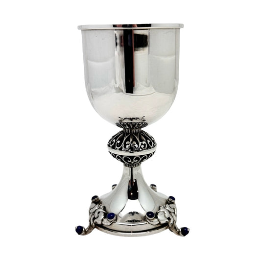 Elegant Lapis Kiddush Cup