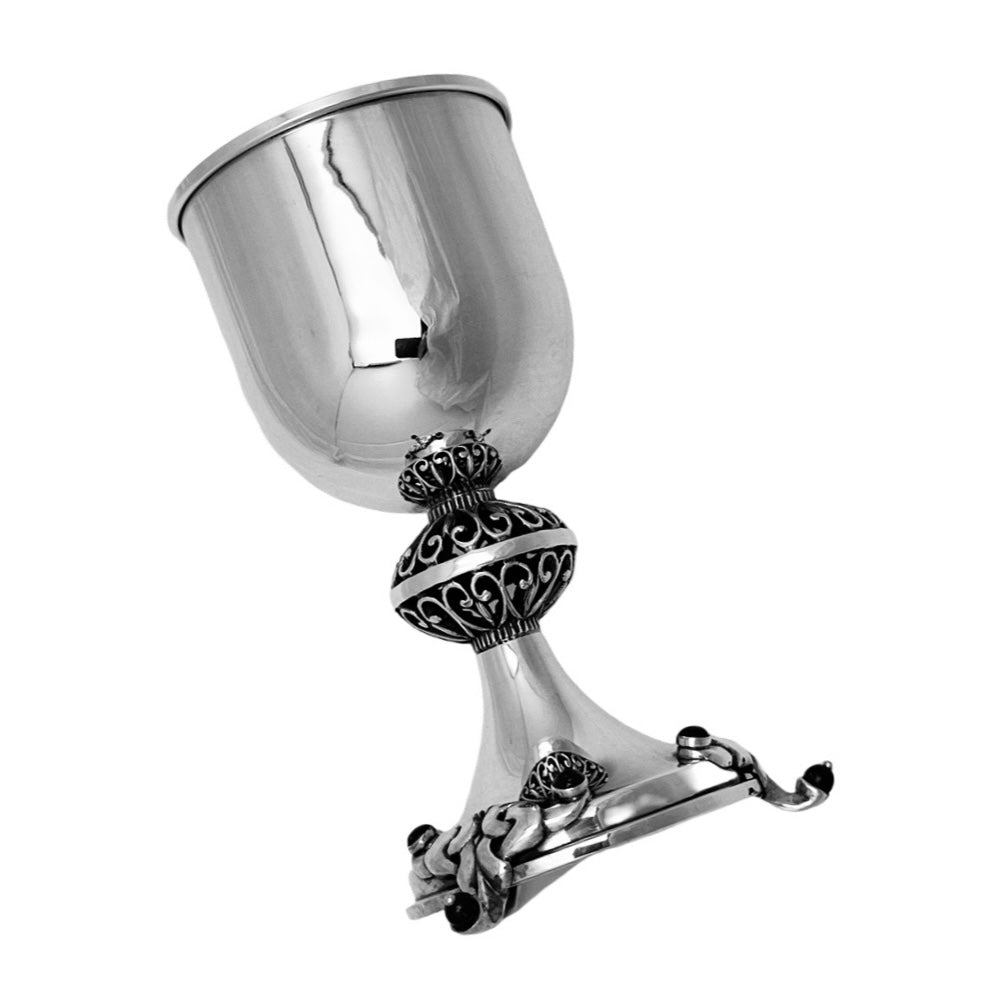 Elegant Lapis Kiddush Cup