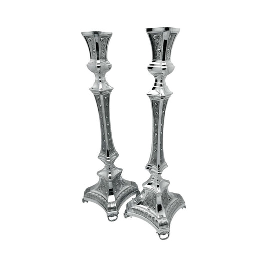 Basil Chased Candlesticks