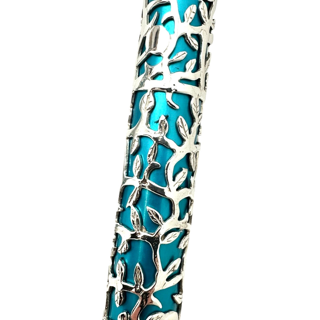 Pomegranate Cut-Out Sterling Silver Candlesticks