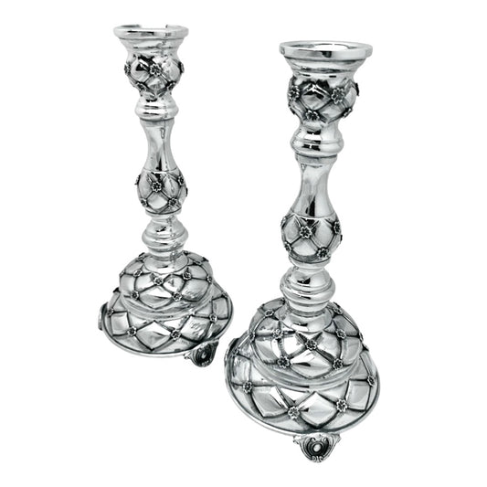Sterling Silver X-Vera Candlesticks