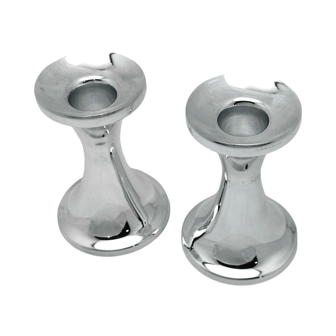 Sterling Silver Haifa Plain Candlesticks