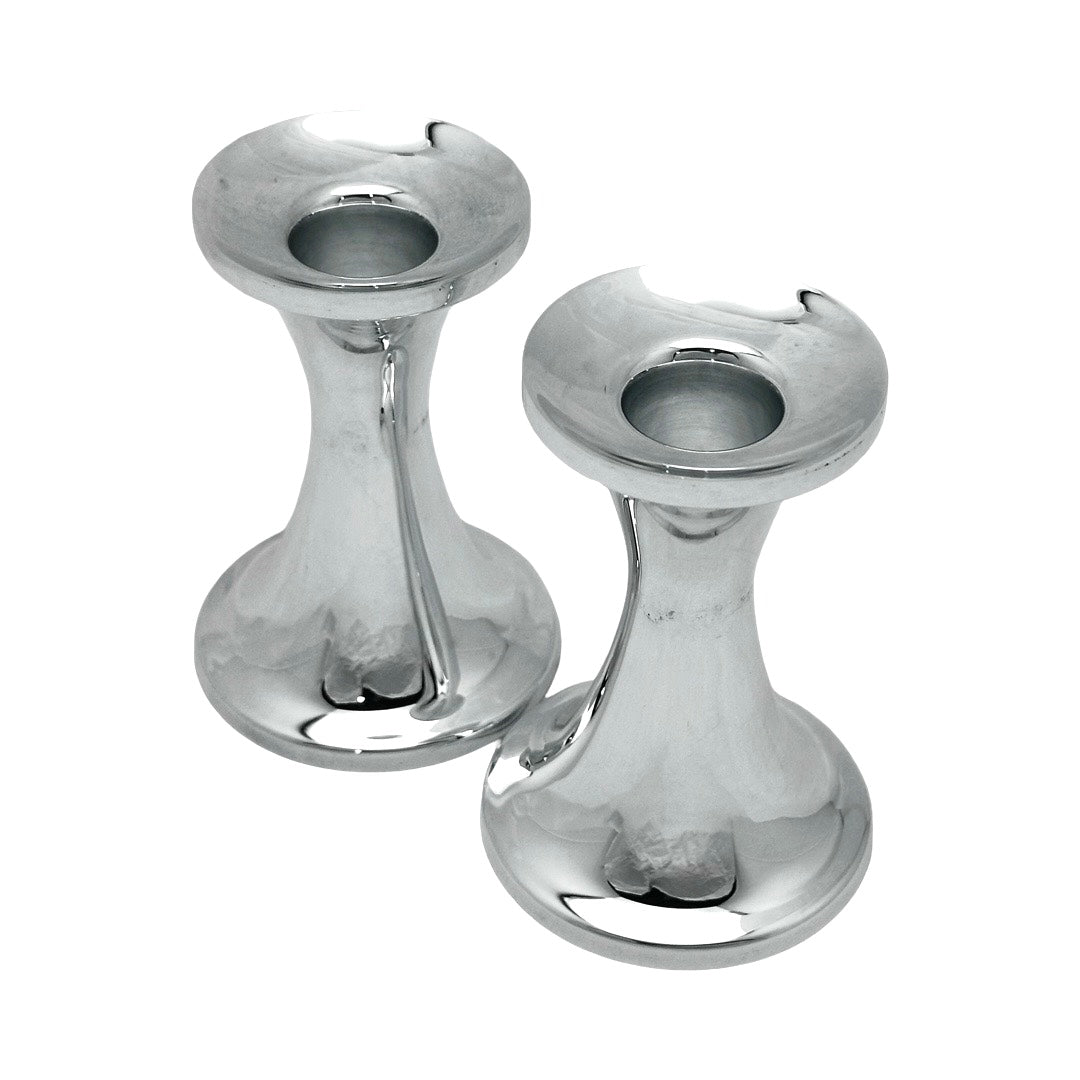 Sterling Silver Haifa Plain Candlesticks