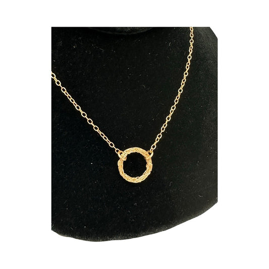 10mm Mesh Circle Necklace
