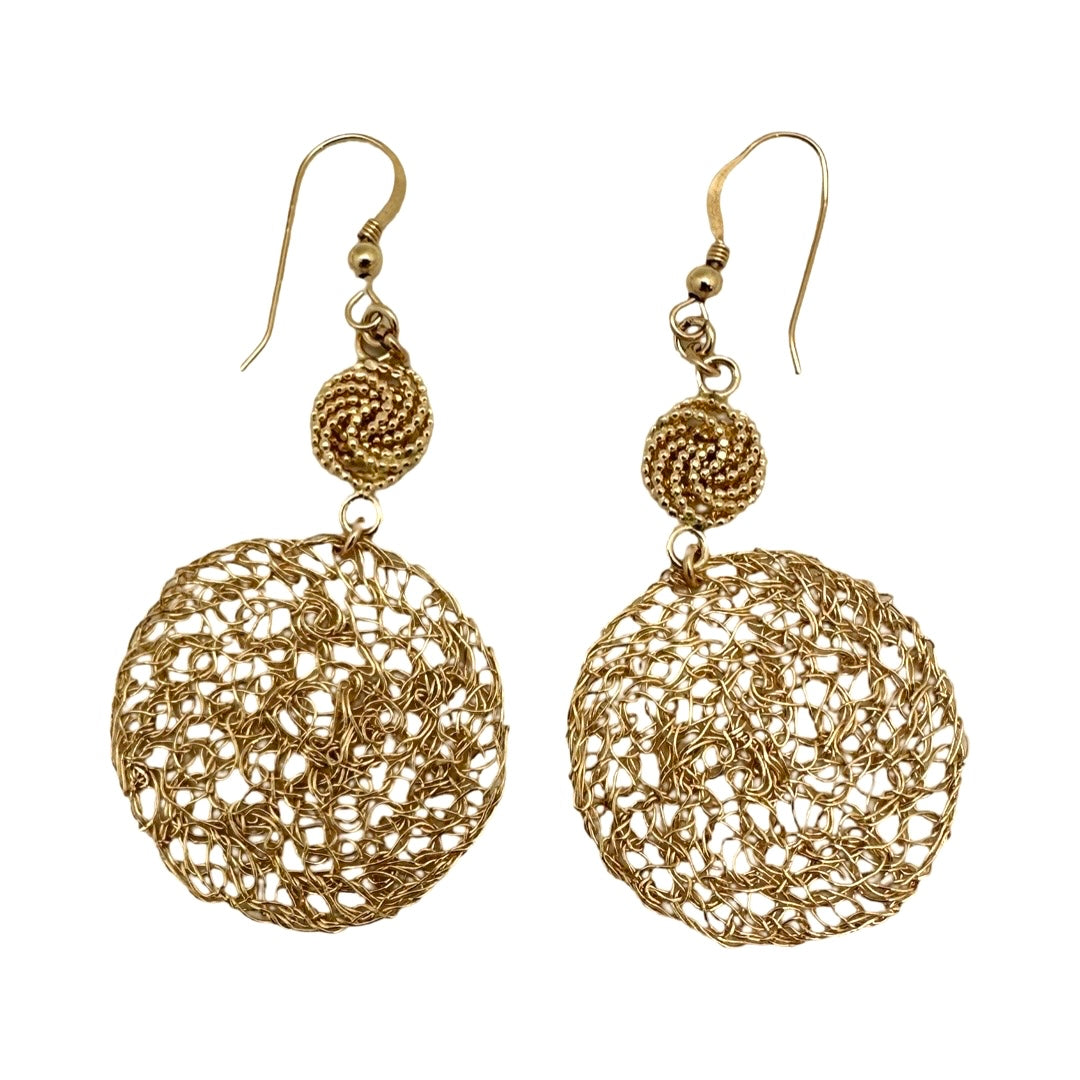 Mesh Circle Earrings