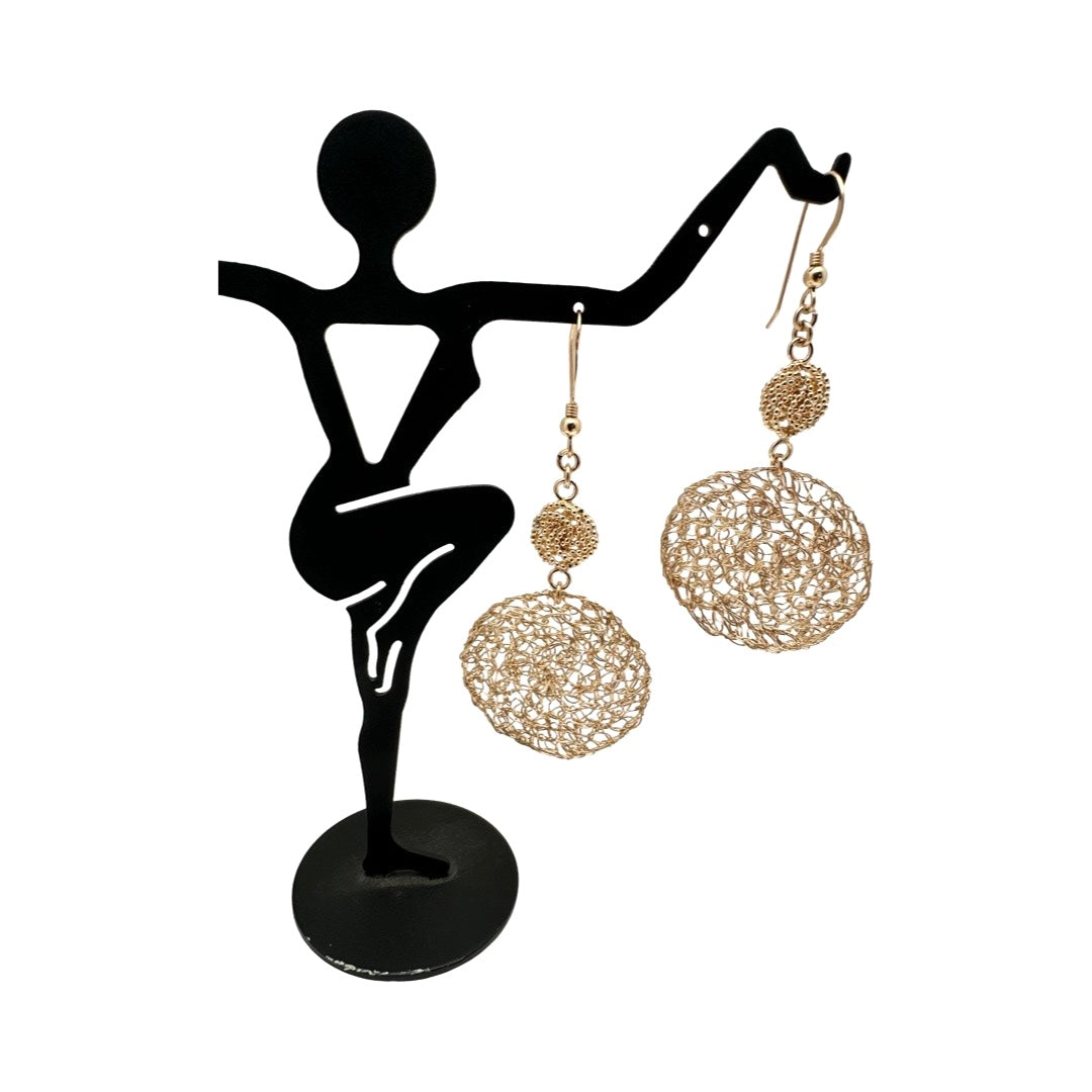 Mesh Circle Earrings