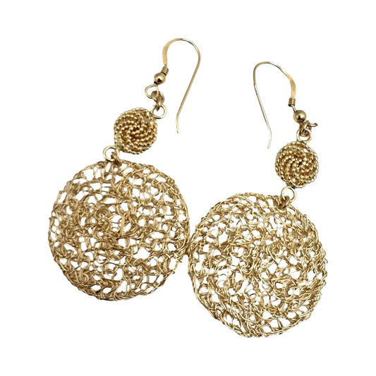 Mesh Circle Earrings