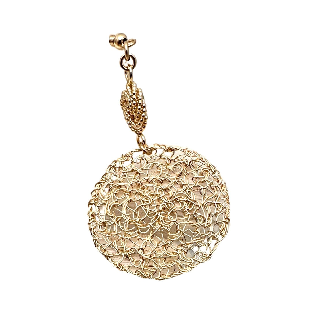 Mesh Circle Earrings